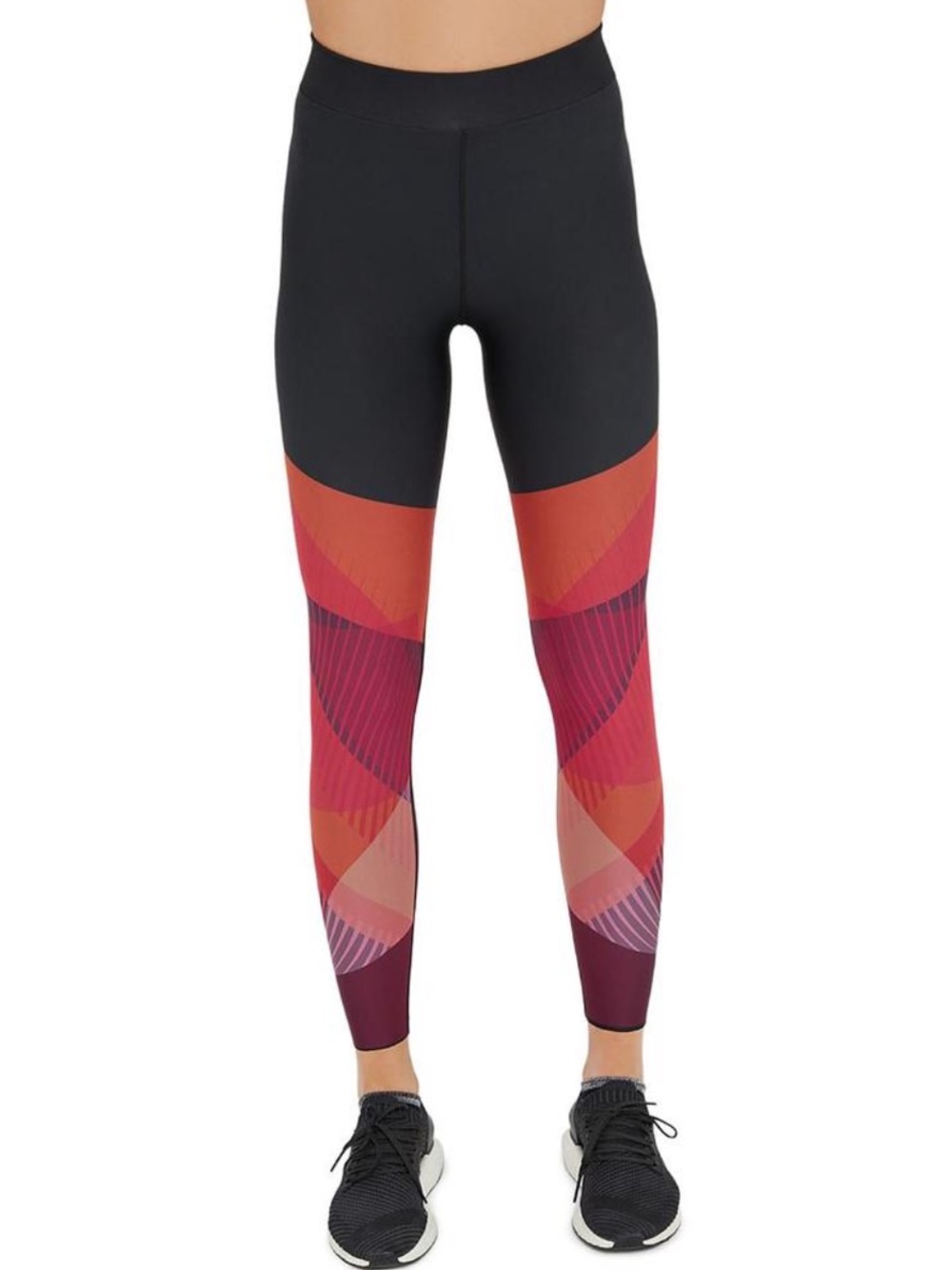 COR Ultracor Liberia Performance Leggings Size L Luxury Activewear Geometric